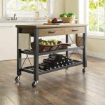 Kitchen Cart Island Table Butcher Block TV Stand Mobile Storage .