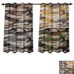 Amazon.com: Anzhouqux Camo Blackout Curtains Panels for Bedroom .