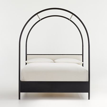 Canyon Arched Canopy Bed with Upholstered Headboard by Leanne Ford .
