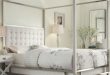 Queen Size Metal Canopy Bed with White from Hearts Attic | Qui