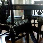 Living in the Rain Garden: Dining Room Chair Cushion Slipcover .