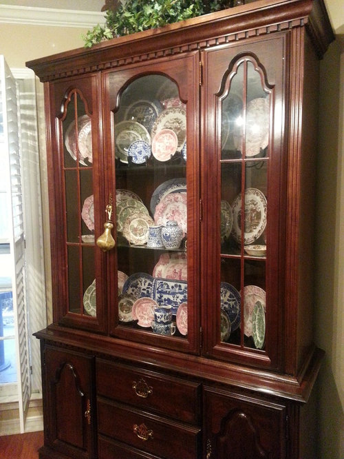 Cherry Dining Table, Chairs, China Cabinet - should I paint i