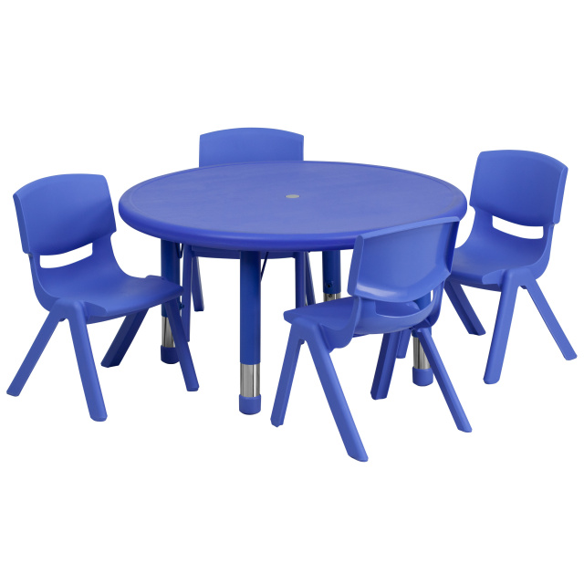 Daycare tables and preschool table and chair sets at Daycare .