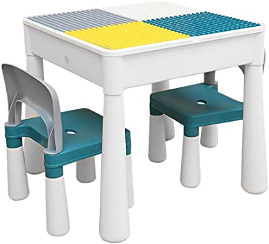 Amazon.com: Children's activity table and chair set, Toy storage .