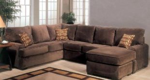 Amazon.com: Sectional Sofa Couch Chaise with Block Feet in .