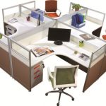 Modern Office Workstation Computer Desk for 4 Person - China .
