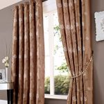 Amazon.com: FLORAL EMBROIDERED FAUX SILK Eyelet Curtains Ready .