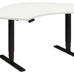 Move 80 Series 48W Corner Height Adjustable Standing Desk in White .
