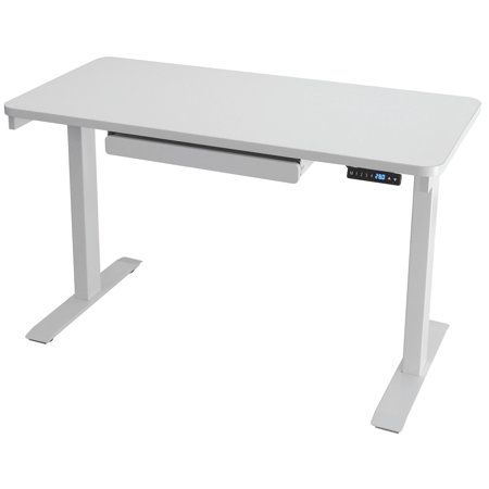 Motionwise Black Electric Height Adjustable Standing Desk, 24”x48 .