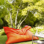 Outdoor | Lounging | Oversized beanbag | Burnt orange | Modern .