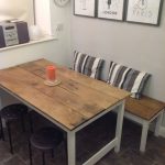 Contemporary Kitchen Table With Bench And Cha
