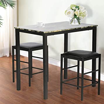 Amazon.com - FDW Dining Table Set Kitchen Table and Chairs Dining .
