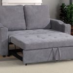 16579 Convertible Sectional Sofa In Grey Fabr