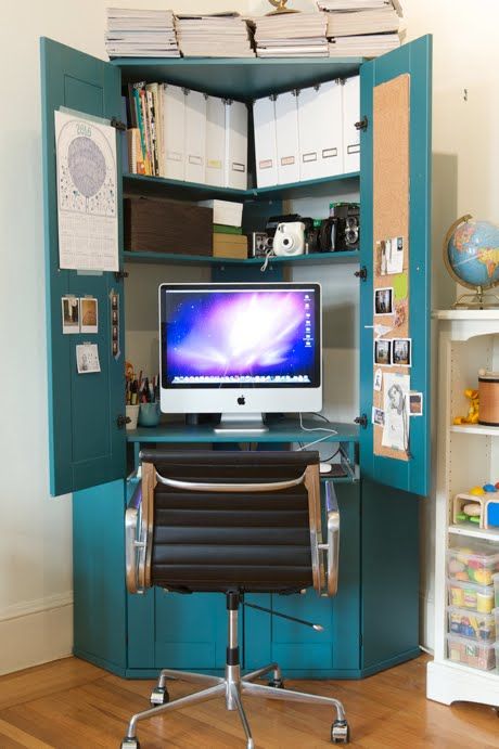 8 Corner Storage Solutions to Rule Your Small Space | Small space .
