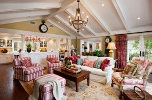 35 Cottage Style Living Rooms that Inspire | French country family .