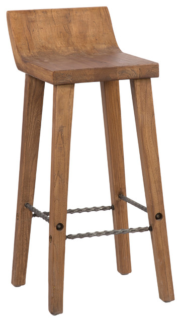 Reagan Low Back Stool by Kosas Home - Industrial - Bar Stools And .