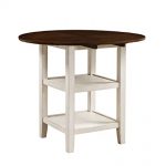 Homelegance Kiwi Counter Height Drop Leaf Table, White: Amazon.in .