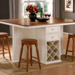 Counter height kitchen table with storage | | Kitchen ide