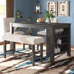 Foundry Select Derrick 4 Piece Counter Height Dining Set & Reviews .