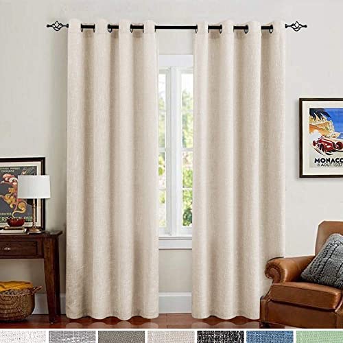 Cream Curtains for Bedroom: Amazon.c