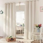 Double Layer Blockout with Lace curtains (CREAM BEIGE) | Cream .
