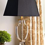 crystal lamps with black shade - #lamps #tablelamps #homelighting .