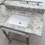 Brazil Ice Granite Bathroom Countertops and White Custom .