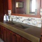 Concrete Bathroom Counters and Sin