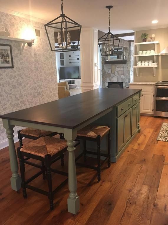 Item #112 Kitchen Island with seating, Table Island Custom .