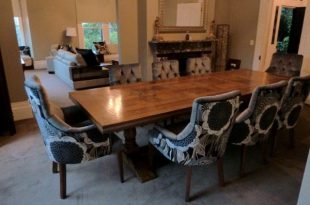 Buy Online Parquetry Dining Table with Custom Upholstered Dining .