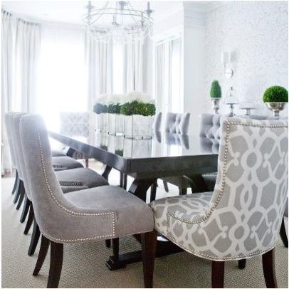 Custom Upholstered Dining Chairs Design Ideas, Pictures, Remodel .