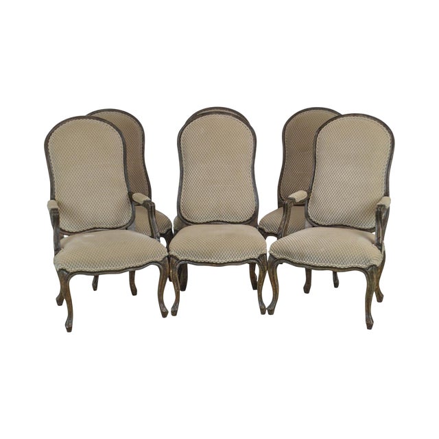Italmond Custom Upholstered French Louis XV Style Set of 6 Dining .