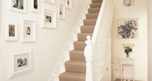 Hallway ideas to steal | White staircase, Hallway decorating .