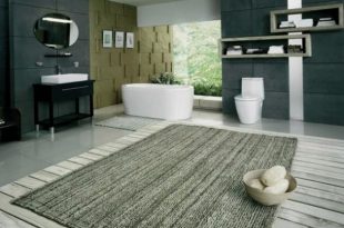 Grey Large Bathroom Rug | Large bathroom rugs, Large bath rugs .