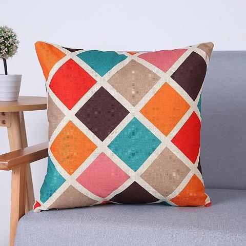 Colorful New Geometric Pattern Decorative Pillow Covers .