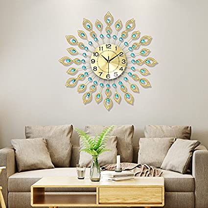 Amazon.com: WuuLii Decor Wall Clock- Living Room Large Wall Clock .