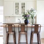 farmhouse kitchen with metal stools | Home decor kitchen, Eclectic .