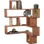 Shop corner block wood shelf. Corners become attractive, usable .