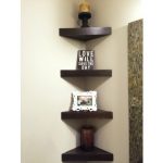 Wooden Corner Shelves - Ideas on Fot