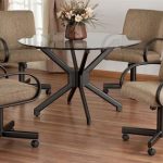 upholstered dining chairs with wheels | Dining Chairs Design Ideas .