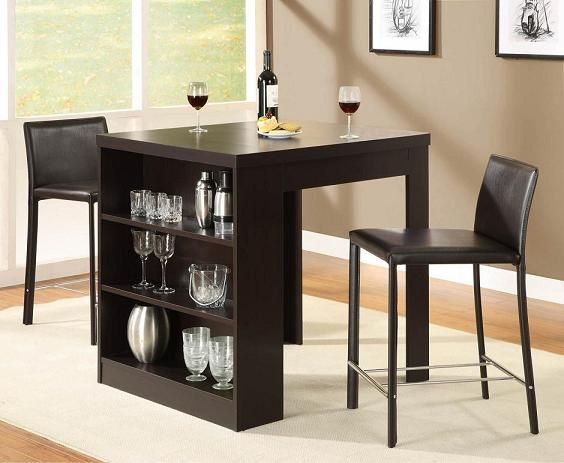 DINING TABLES FOR SMALL SPACES | Small Dining Table with storage .