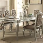 ACME 62080 Champagne Dining Room Table with 6 Chai