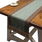 Amazon.com: PHNAM Table Runner with Tassels Linen Cotton Coffee .