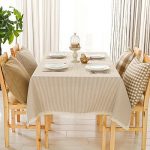 Japanese style stripe plain simple modern table cloth,cotton and .