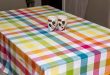 Customized dining table cloth cotton yarn dyed outdoor table cove