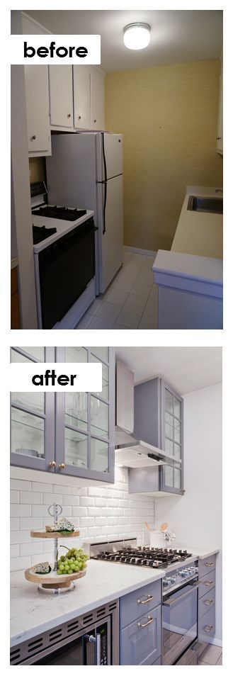 Small Kitchen Ideas on a Budget - Before & After Remodel Pictures .