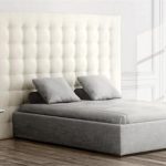 Double bed headboard / contemporary / fabric / leather - GRASSOL
