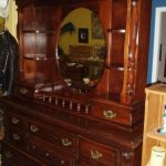 Pine 10 Drawer, 6 Shelf Dresser with Mirror - (Falls City) for .