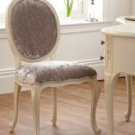 Régency French - Ivory Dressing Chair Fabric Seat | Oak Furniture