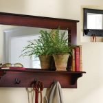 Entryway Mirror With Hooks And Shelf | Entryway mirror with hooks .